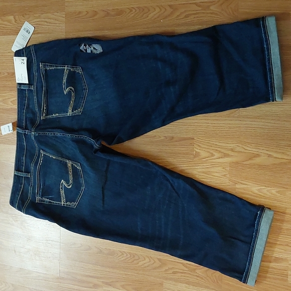 Suki, Silver, Capri, mid rise, curvy, jeans, size 24/L 22.5, - Picture 5 of 11